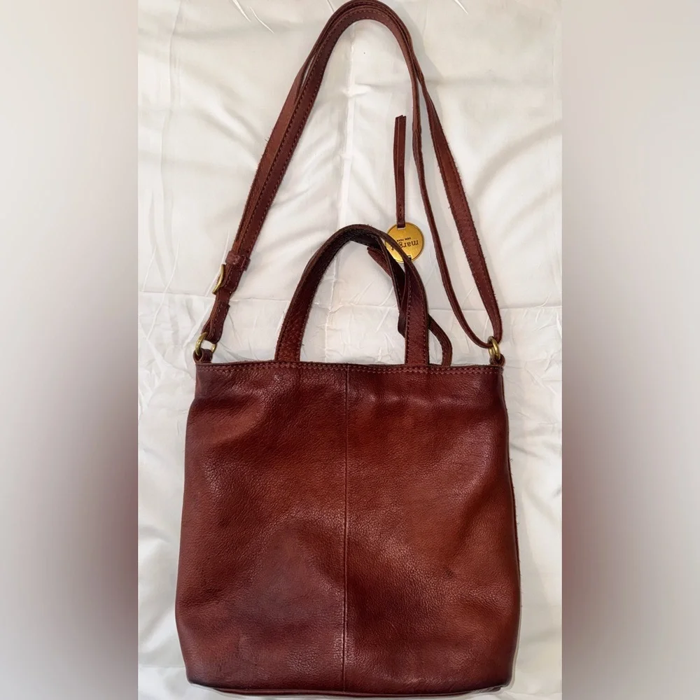 Margot Anna Brown Leather Crossbody Bag - Picture 3 of 7